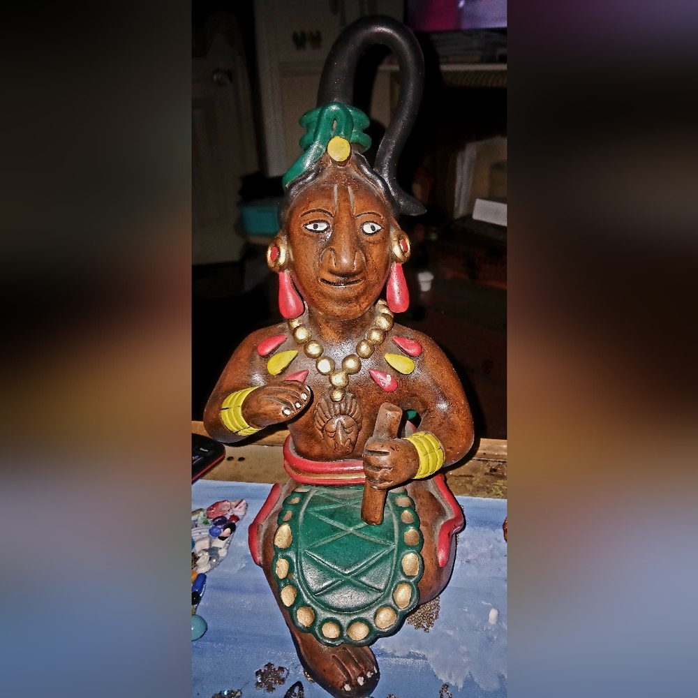 Beautiful Sculpture, A Piece Of Mexican Folk Art. Handcrafted